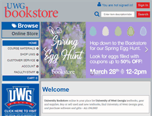 Tablet Screenshot of bookstore.westga.edu