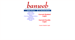 Desktop Screenshot of banweb.westga.edu