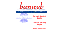 Tablet Screenshot of banweb.westga.edu